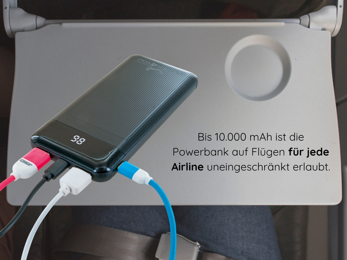 Powerbank mit Kapazitätsanzeige 10000 mAh