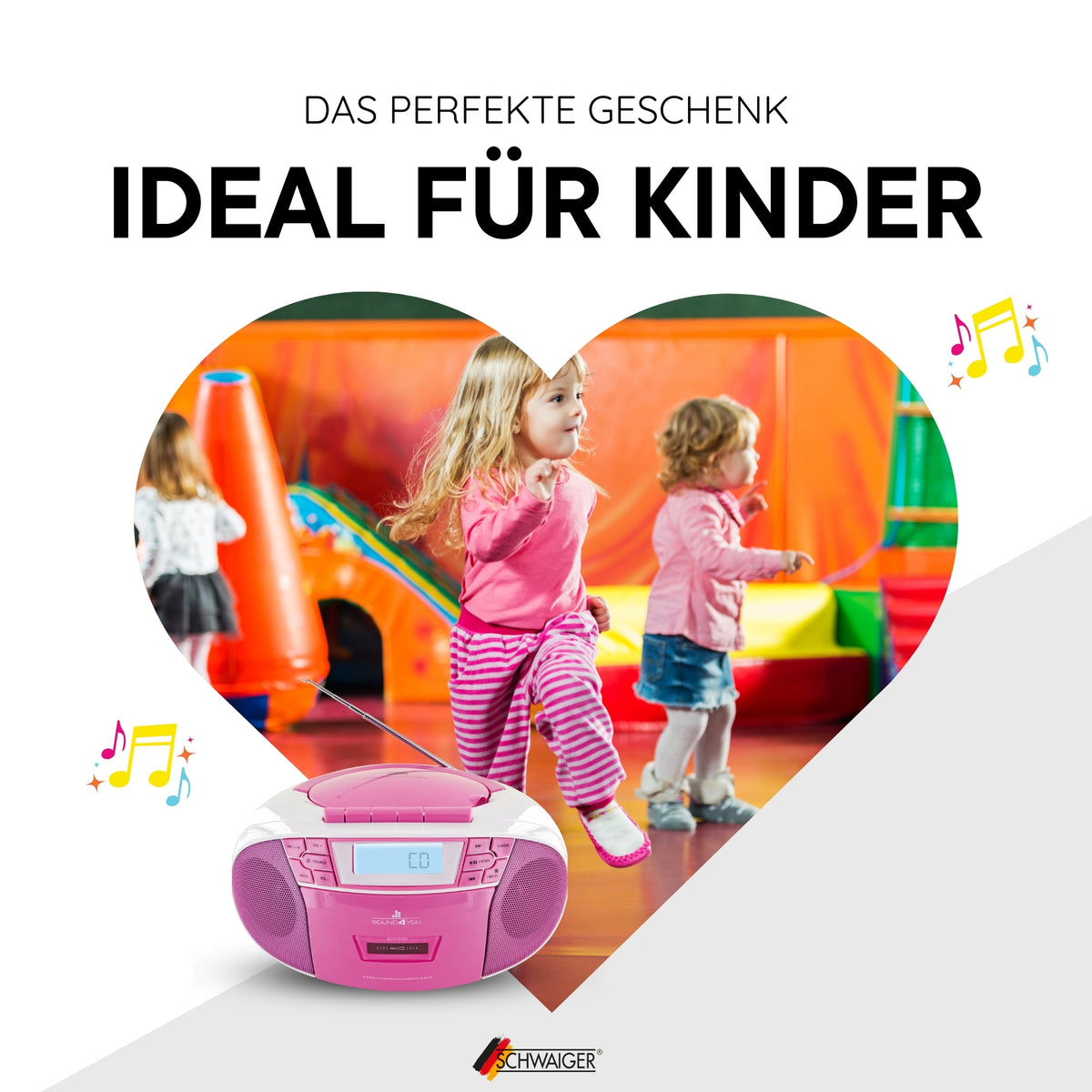 CD-Player mit Kassettenspieler und Radio