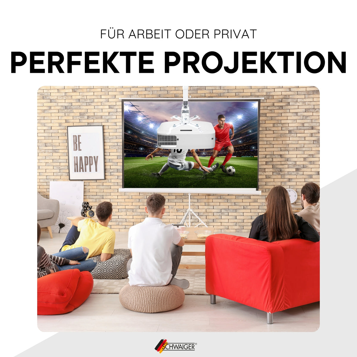 Wand-/Deckenhalter für Beamer & Projektoren