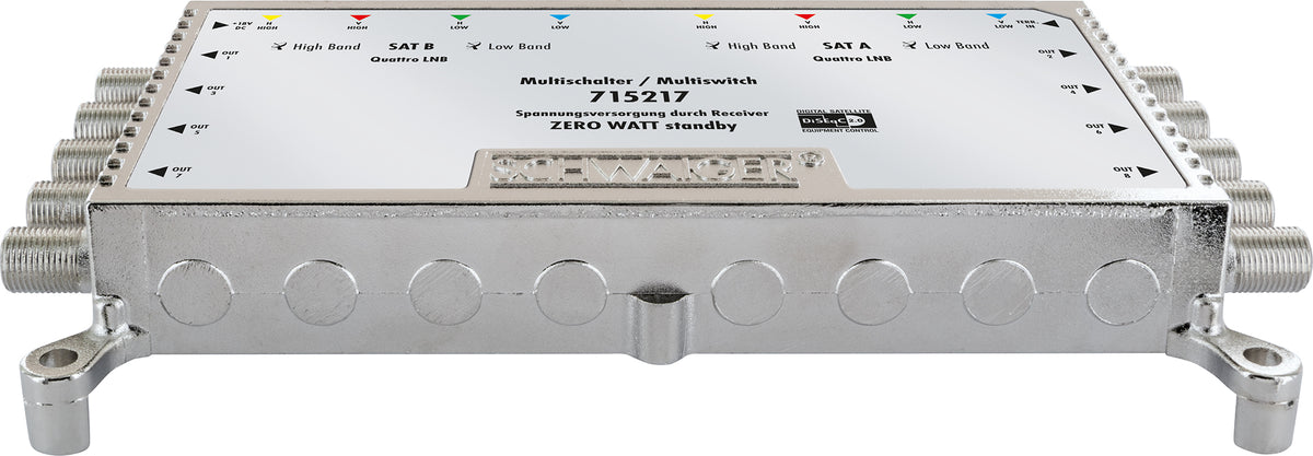 SAT multiswitch 9/8 with power supply