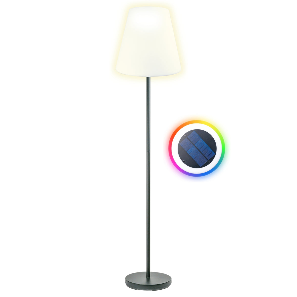 Solar-Stehleuchte 1,5 m RGB