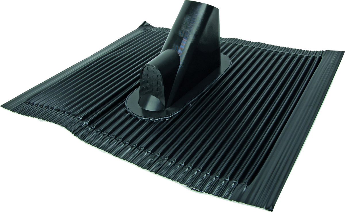 Dachhaube Aluminium ziegelrot/schwarz bis Ø 60 mm