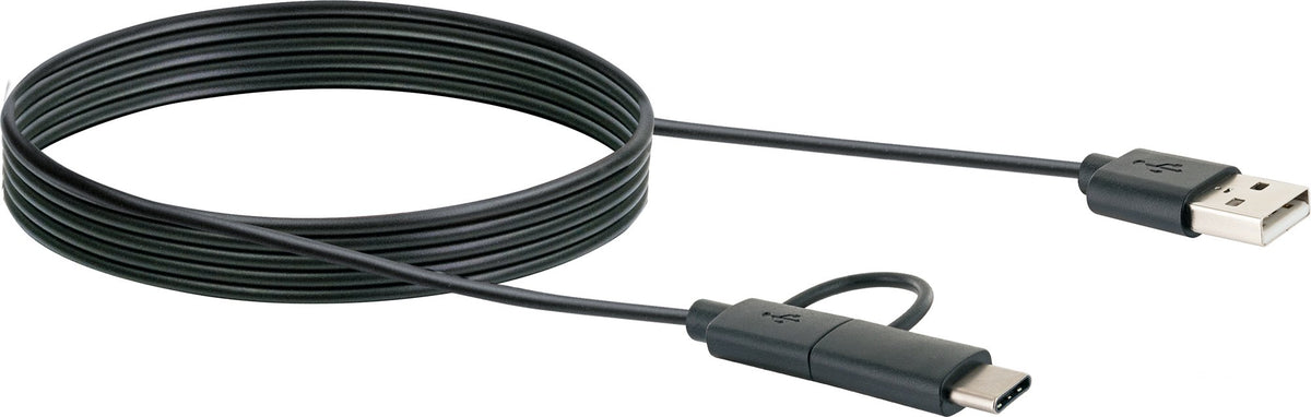 3in1-Kabel Micro-B/USB-C auf USB-A 1 m