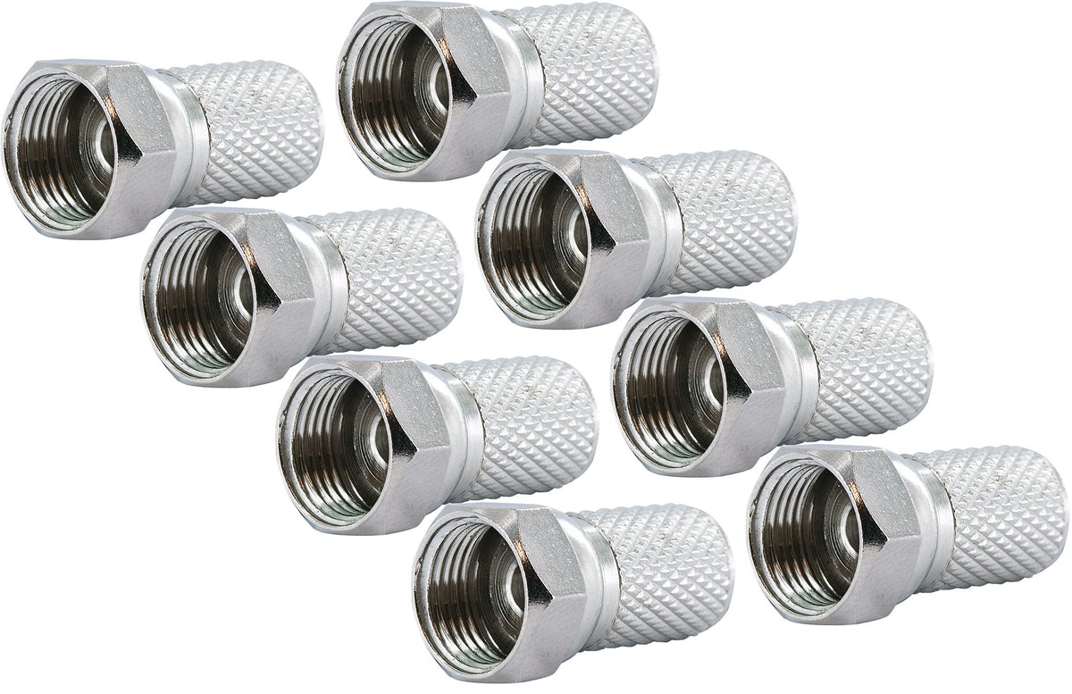 F twist-on connector set (Ø 7 mm)