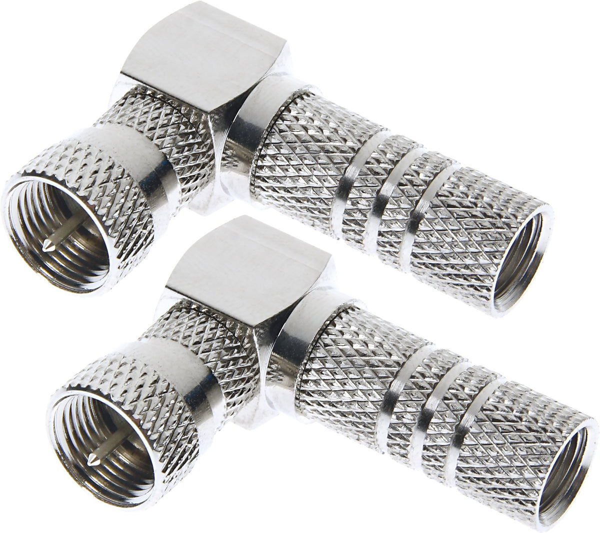 F-angle connector set of 2 (Ø 7 mm)