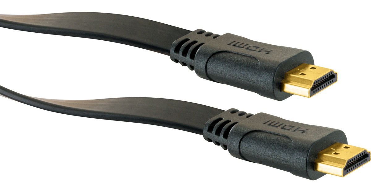 HDMI®-Kabel mit Ethernet 18 Gbit/s schwarz/gold 1,5/3 m