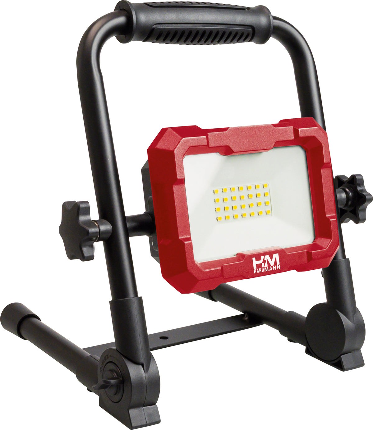 Hardmann Akku-Baustrahler mit Handstativ