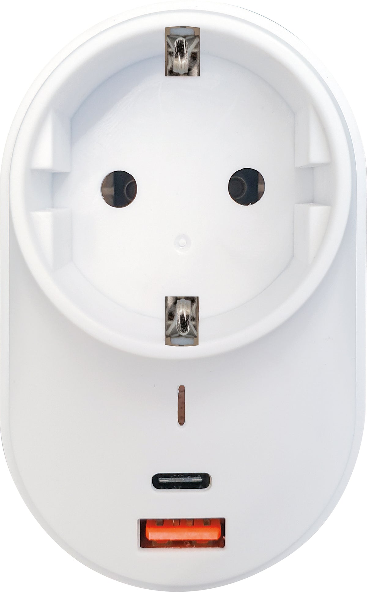 Socket adapter with USB-C + USB-A slot 230V