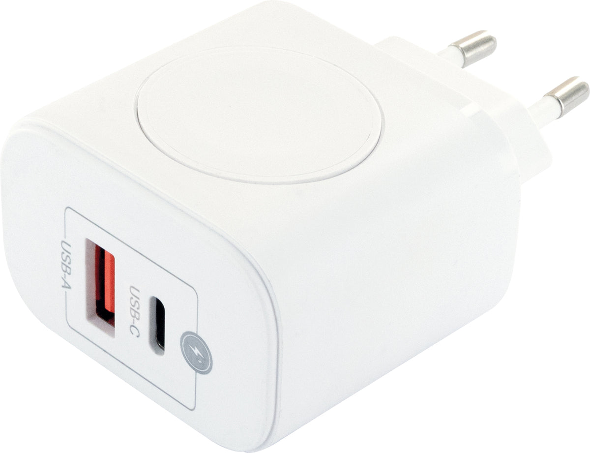 Ladeadapter SmartWatch USB-C & A 20W