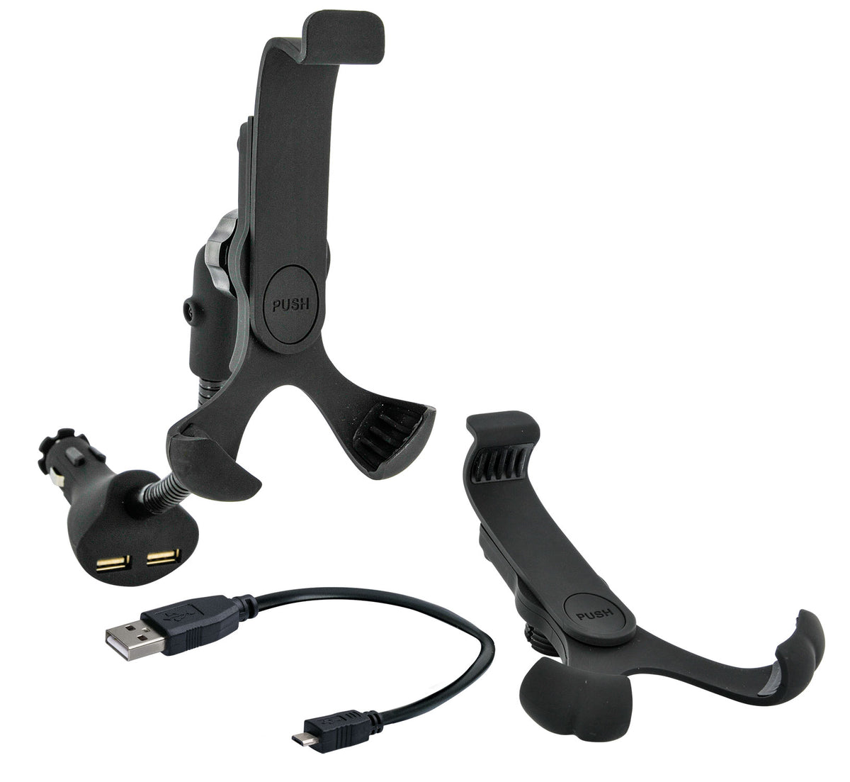 KFZ Smartphone Halterung Universal mit 2x USB-A Anschluss
