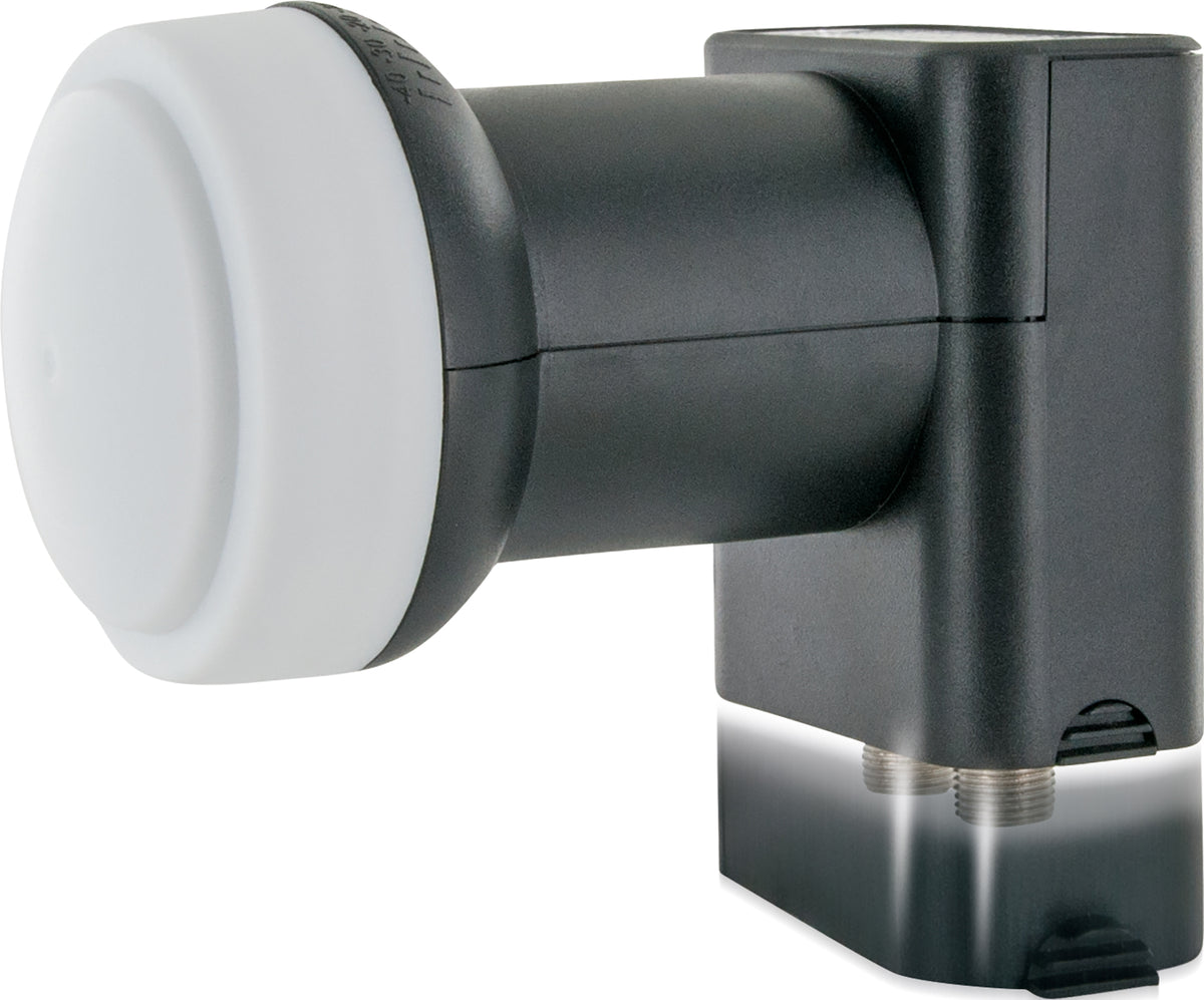 Satellitenanlage Set Weiß Stahl 72 cm mit Twin LNB