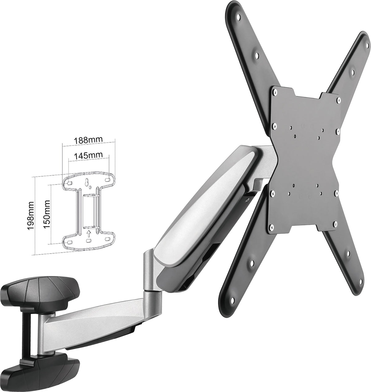 TV Wandhalter 23 - 55 Zoll höhenverstellbar