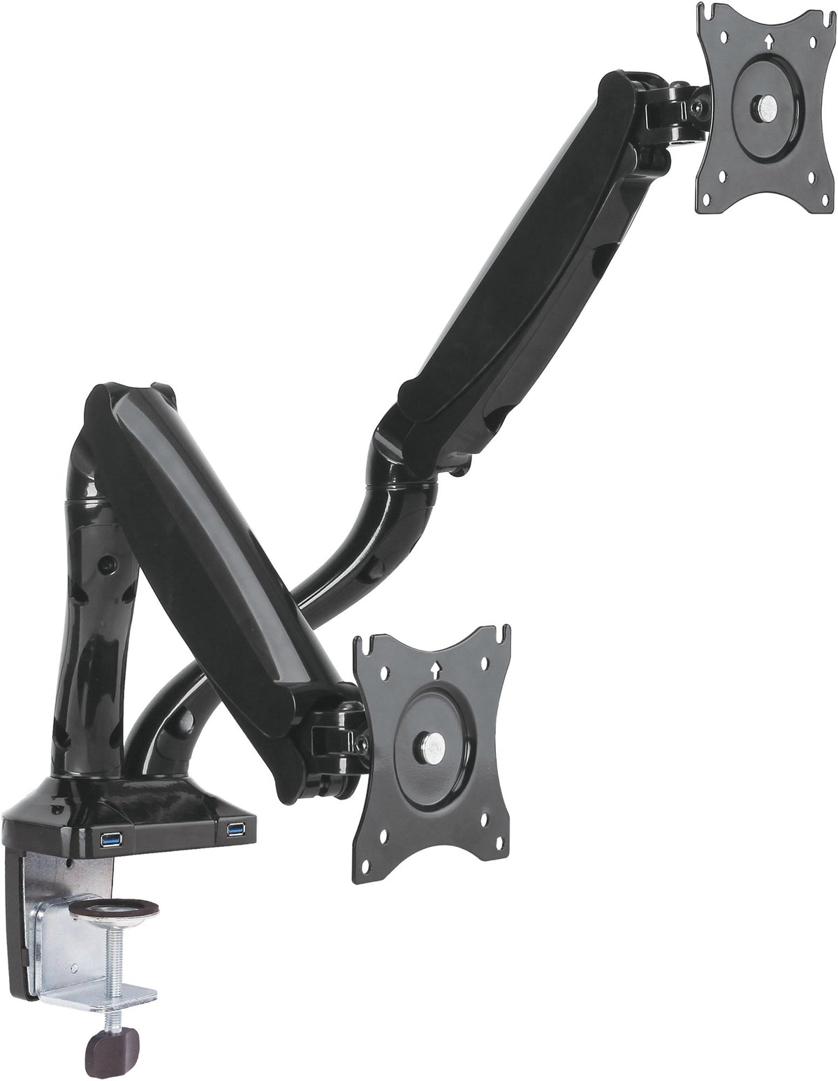 Monitor desk mount tiltable, swivelling, rotatable, up to 6kg per support arm / 29" (VESA 100x100)