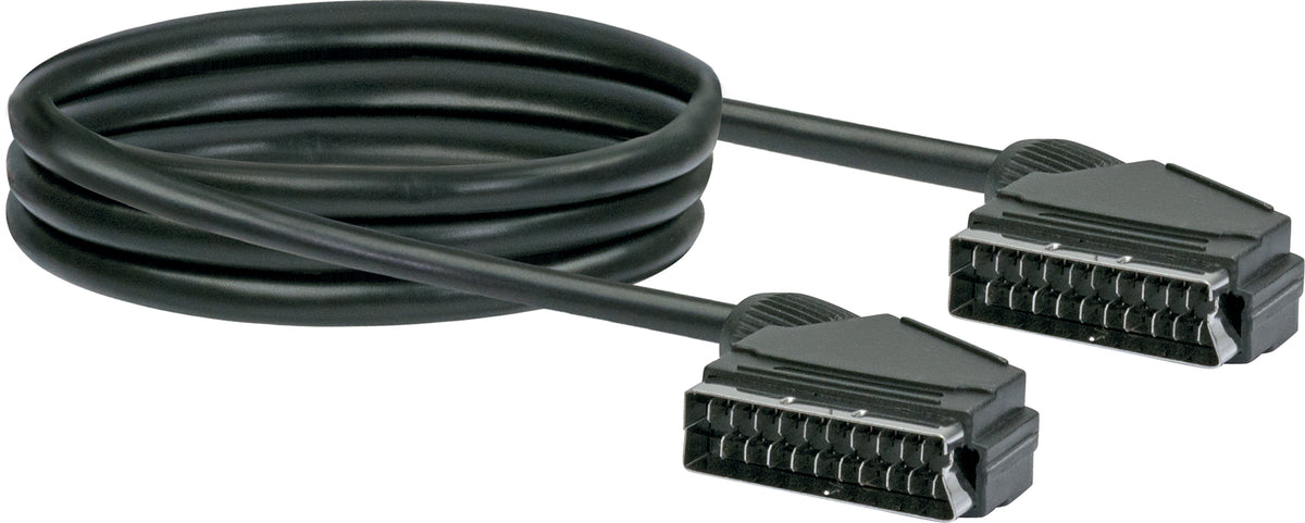SCART Anschlusskabel Ø 6,8 mm 1,5/2 m schwarz
