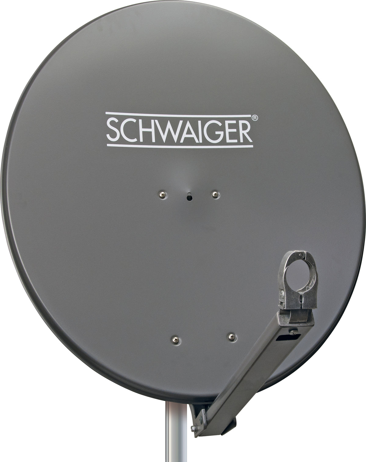 Aluminium Satellitenschüssel 80 cm vormontiert anthrazit