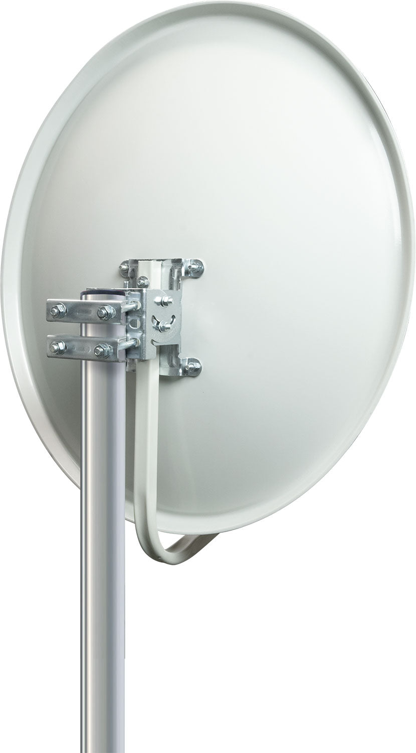 Stahl Satellitenschüssel 60 cm hellgrau