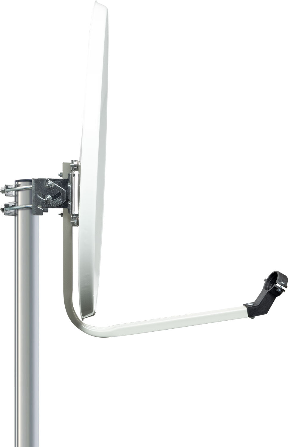 Stahl Satellitenschüssel 60 cm hellgrau