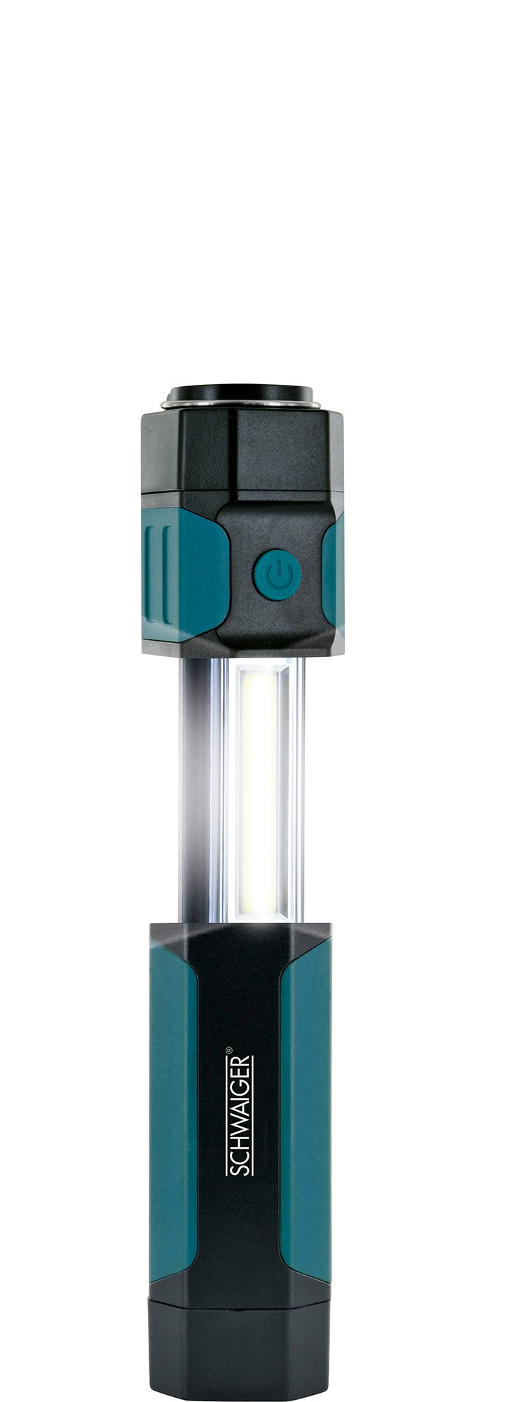 Arbeitsleuchte mit ausziehbarem COB-LED Strahler und Taschenlampe