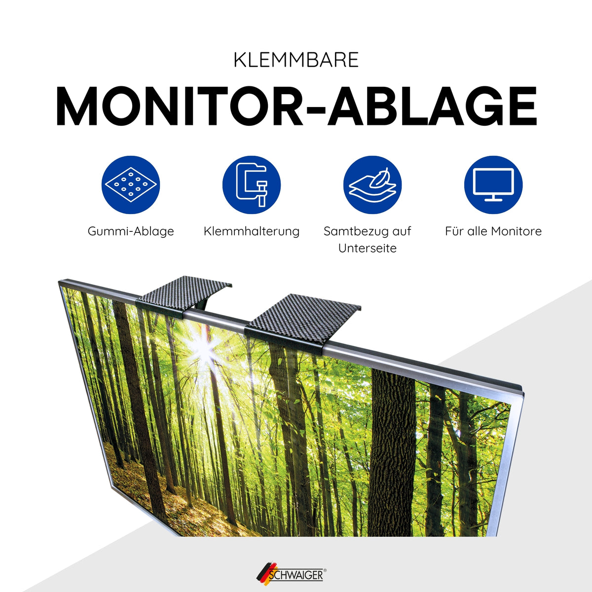 TV/Monitor-Ablage Set 15 cm