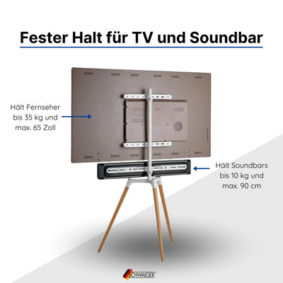 TV-Ständer mit Soundbarhalter