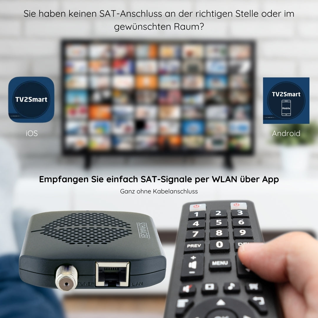 SAT-Dongle Digitale Fernsehsignale per WiFi HDTV FTA