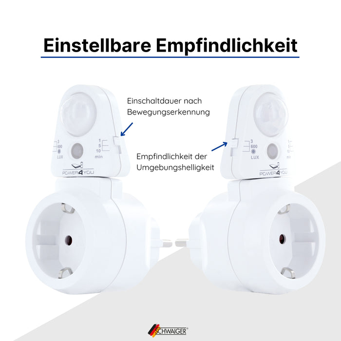 Bewegungsmelder Steckdosenadapter PIR