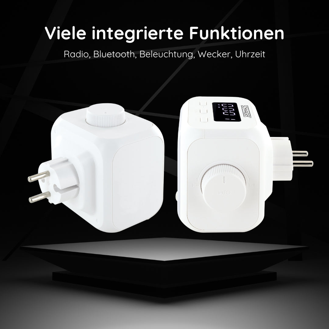 Steckdosenradio mit Lichtsensor und Beleuchtung