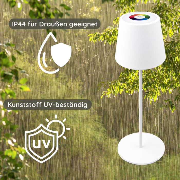 Tischleuchte teilbar mit Touchsteuerung Anthrazit/Schwarz/Weiß
