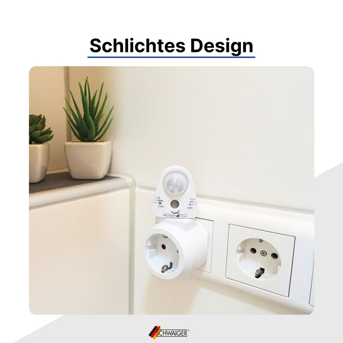 Bewegungsmelder Steckdosenadapter PIR