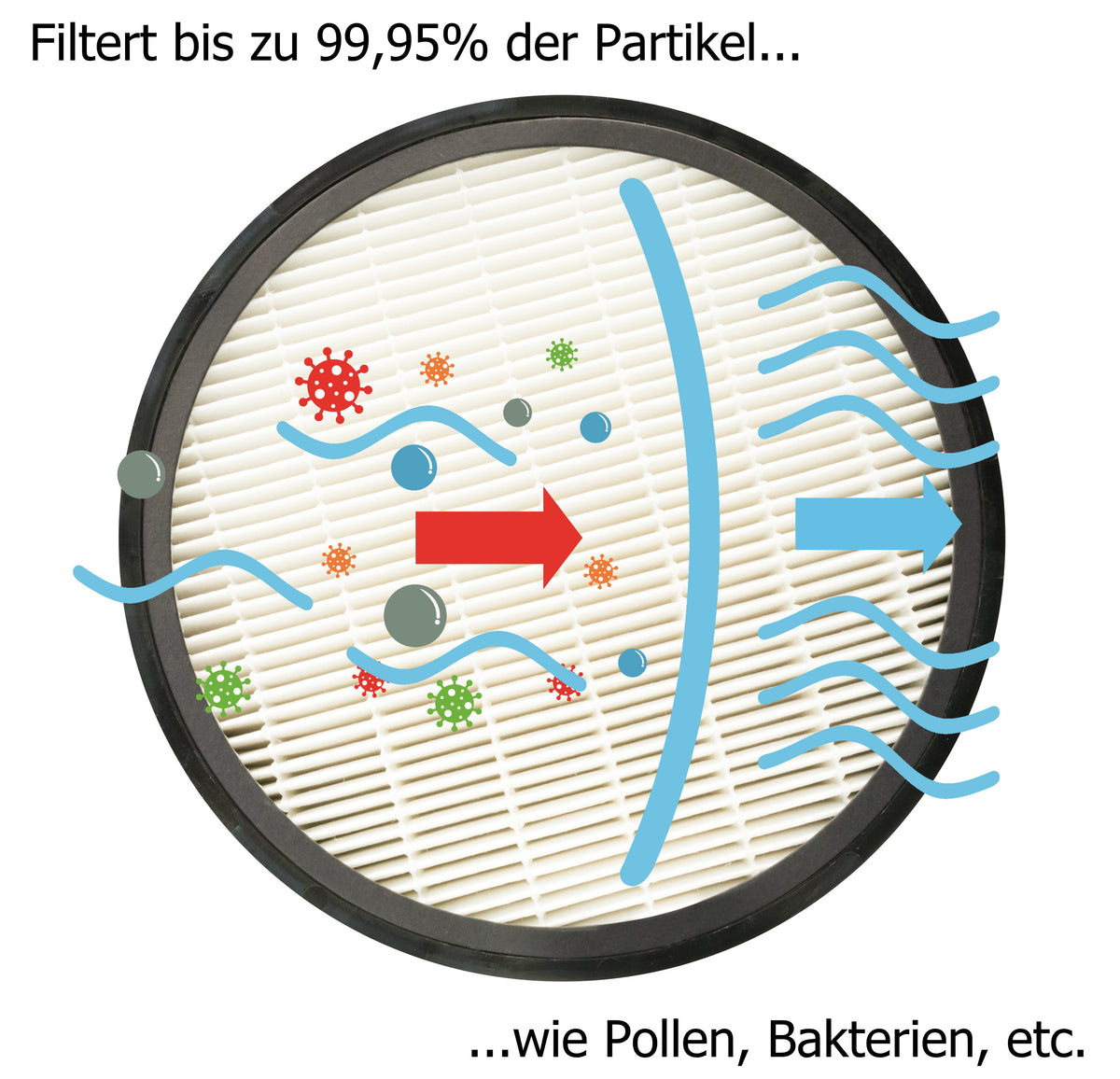 HEPA H13 & activated carbon filter