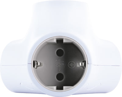 Steckdosenwürfel 3-fach mit 2 USB-A Slots
