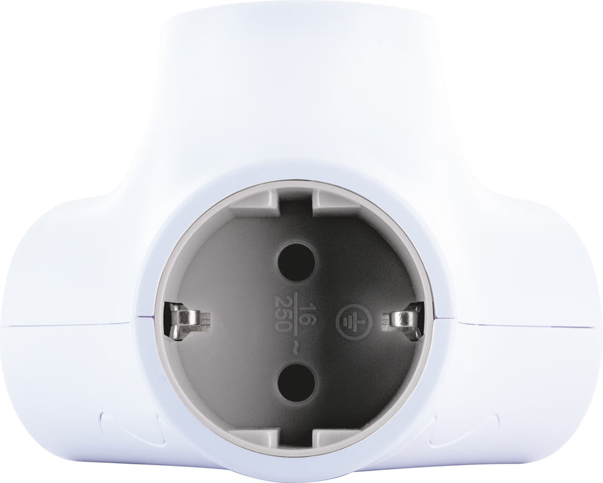 Steckdosenwürfel 3-fach mit 2 USB-A Slots