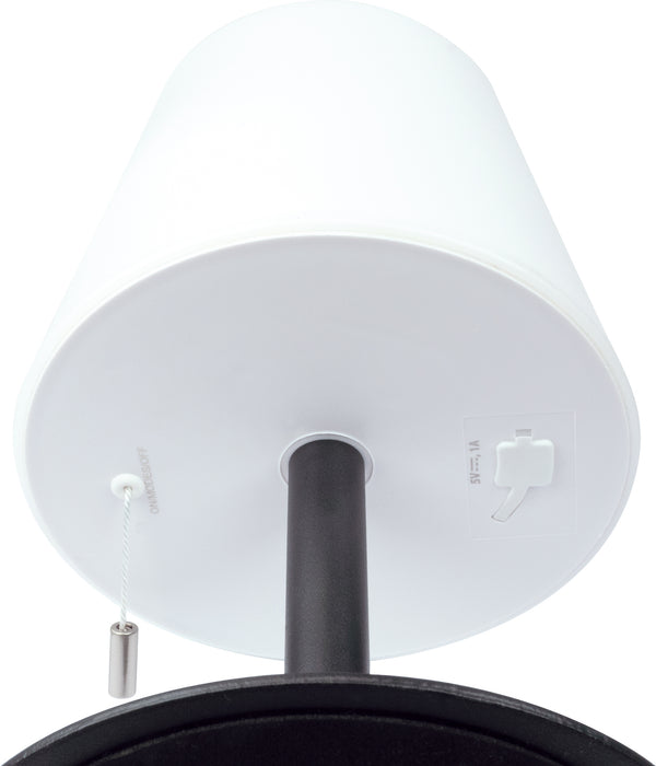 Solar table lamp with pull switch outdoor LED RGB