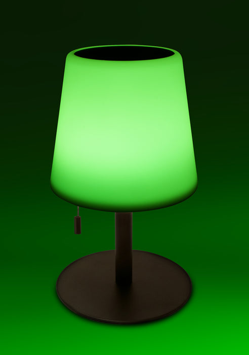 Solar table lamp with pull switch outdoor LED RGB