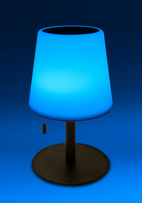 Solar table lamp with pull switch outdoor LED RGB