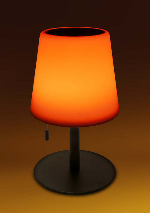 Solar table lamp with pull switch outdoor LED RGB