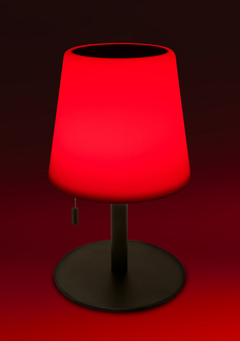 Solar table lamp with pull switch outdoor LED RGB
