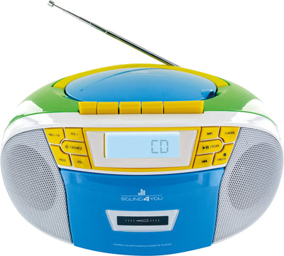 CD-Player mit Kassettenspieler und Radio
