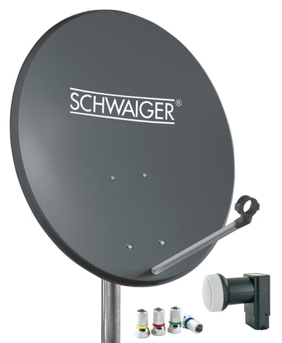 Satellitenanlage Set Anthrazit Stahl 55 cm