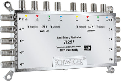 SAT multiswitch 9/8 with power supply