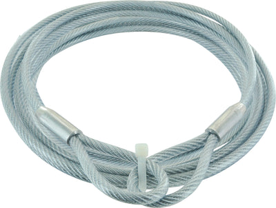 Steel cable covered with pressed loops