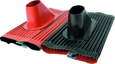 Dachhaube Aluminium Schwarz/Ziegelrot