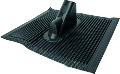 Dachhaube Aluminium ziegelrot/schwarz bis Ø 60 mm