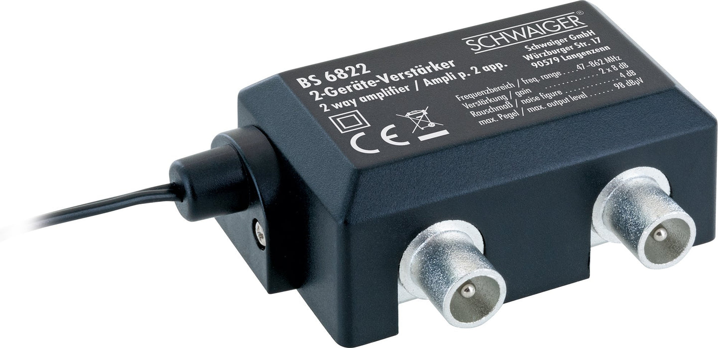 Two-device amplifier (2x 8 dB)