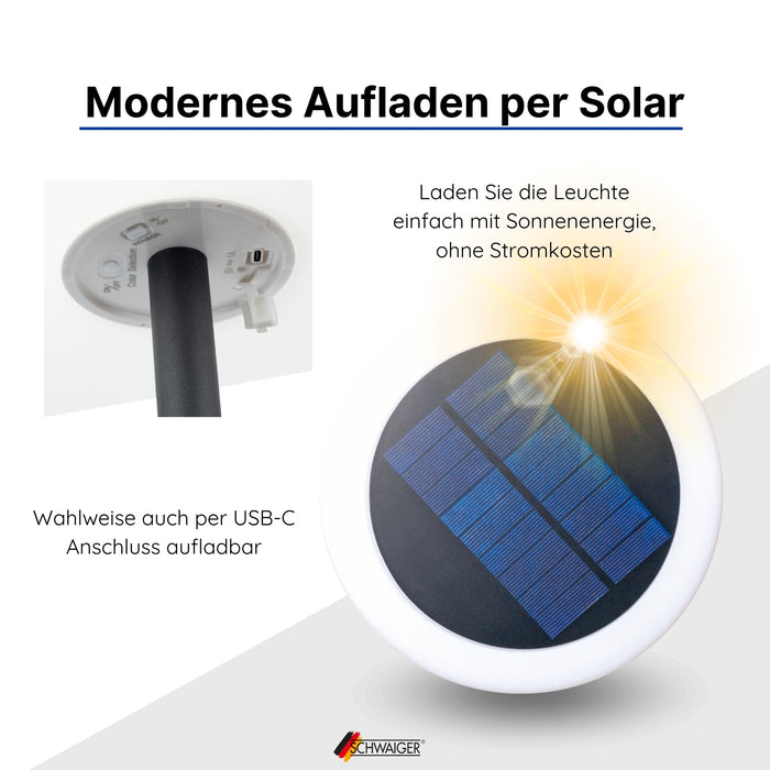 Solar-Stehleuchte 1,5 m RGB
