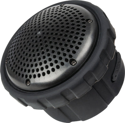 LED camping light on a tripod with detachable lights and Bluetooth speakers