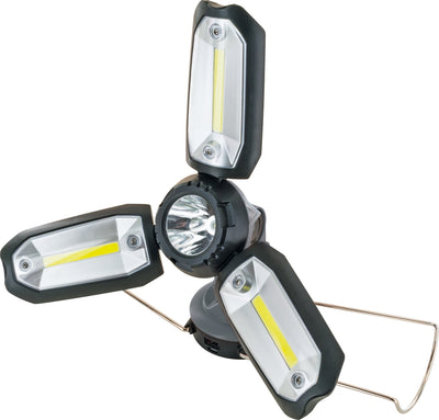 Camping-Leuchte mit integrierter Powerbank