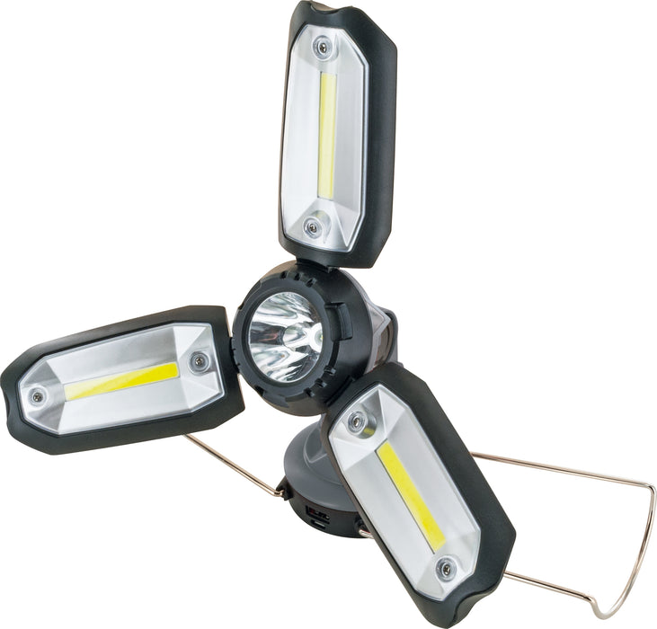 Camping-Leuchte mit integrierter Powerbank