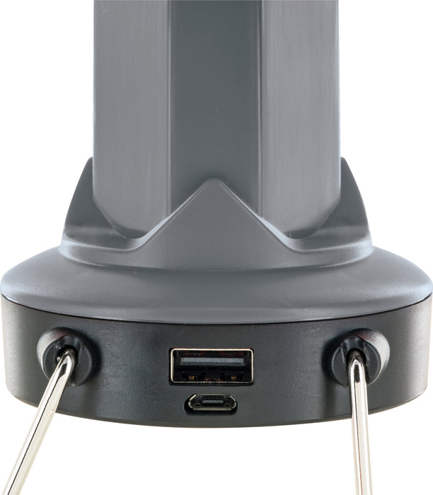 Camping-Leuchte mit integrierter Powerbank