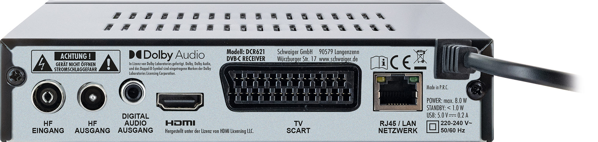 Kabel-Receiver DVB-C HD FTA